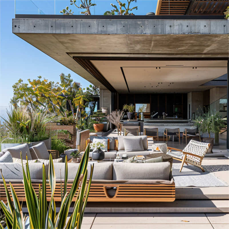 Modern California Courtyard